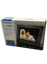 Brookstone FSM010ESB 10" PhotoShare Digital Frame Brown