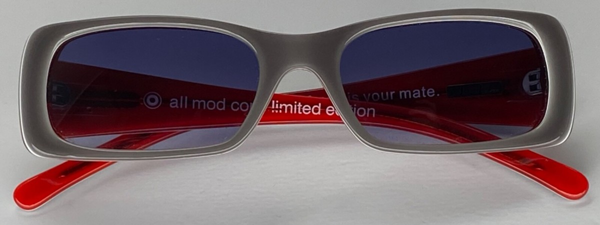 Rare Paul Frank All Mod Cons Limited Edition Sunglasses Red White Y2K Mod Limited Edition Paul Frank is your mate Sunglasses Monkey  main image 4