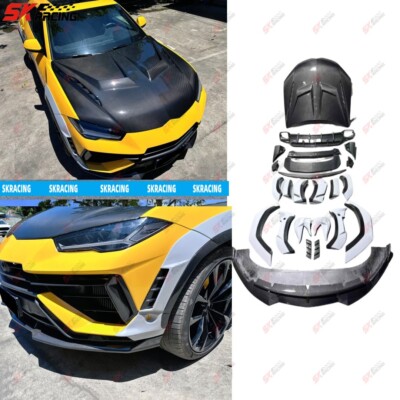 For Lamborghini URUS S DRY Diffuser Wing Side Skirts Bodykits Carbon Fiber Rear
