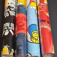 Choice The Simpsons Wrapping Paper Gift Wrap 2007 30 Square Feet New Unopened
