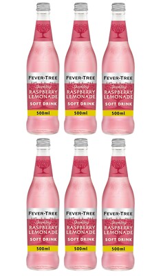 Fever-Tree Sparkling Raspberry & Rose Lemonade 500ml PACK OF 6