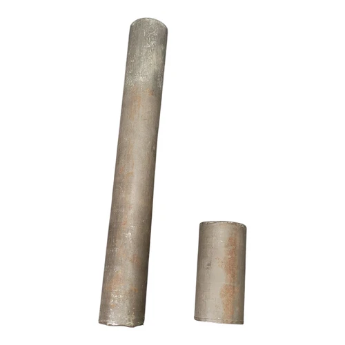 Antique Civil War Era Map Document Holder Tube 16"x 2” Tin Metal Round Container