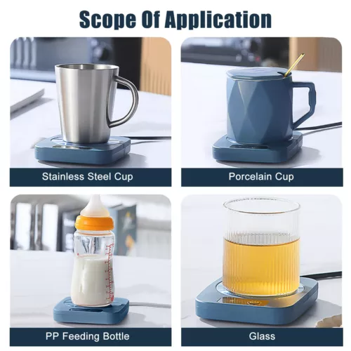 Cup Mug Warmer Auto Thermostat Coffee Tea Milk Drink Heater Pad for Office Home - Picture 5 of 11