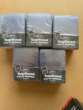 125 BCW Top Loaders 3x4 Standard Toploader - 5 packs of 25