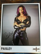 WCW WWE WWF Wrestling promo photo 2000 * Signed Paisley