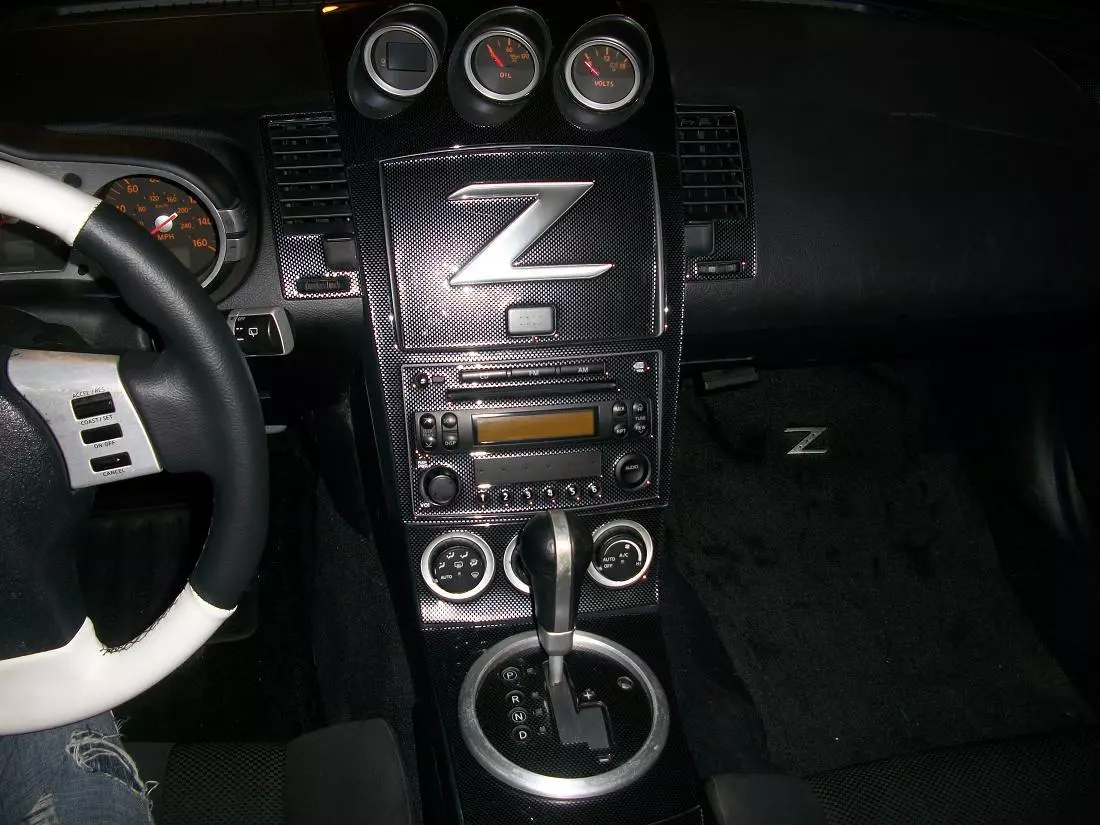 INTERIOR CARBON FIBER DASH TRIM KIT SET FOR NISSAN 350Z 350 Z Z33