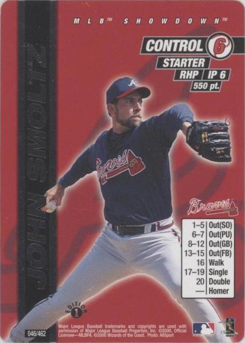 2000 MLB Showdown - John Smoltz #046 - 1 of 1