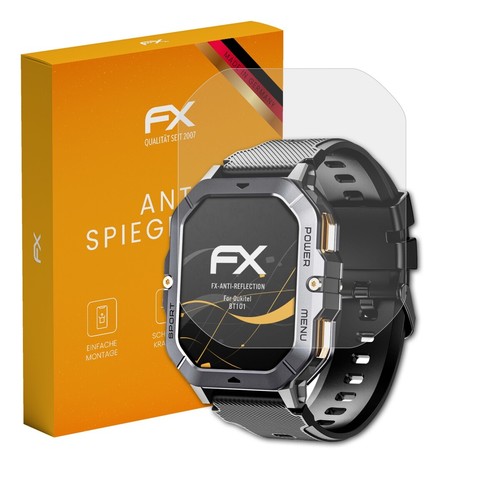 atFoliX 3x Panzerfolie für Oukitel BT101 Schutzfolie matt&stoßfest Folie - 第 1/8 張圖片