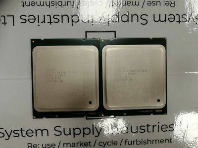 MATCHED PAIR Intel Xeon Prozessor CPU SR0KP E5-2667 15M Cache 2,90GHz 8GT/s 130w