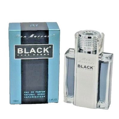 RON MARONE'S BLACK POUR HOMME Men Colone EDP Spray 3.4oz 100ml NIB Sealed