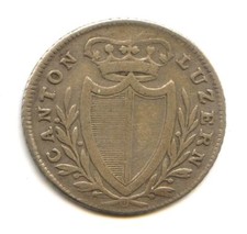 Schweiz Kanton Luzern Luzern 5 Batzen 1814 KM 108