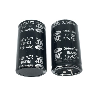 2PCS 2.7V 500F Super Farad Capacitor 35X60mm Automotive Super Farad Capacitor