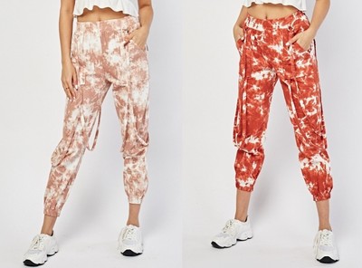 Yare By CSM Tie Dye Kampfhose Jogginghose Haremshose Damen M UK 10 Neu mit Etikett!