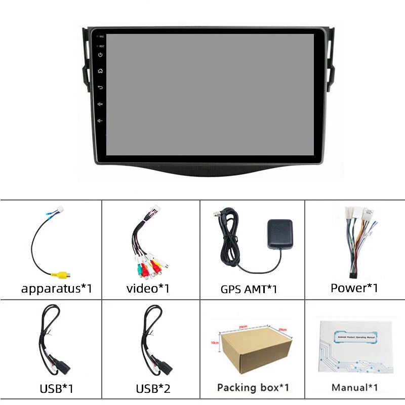 For Toyota RAV4 2007-2012 4-64GB Android Wireless Carplay Car Radio WIFI GPS - Изображение 4 из 4