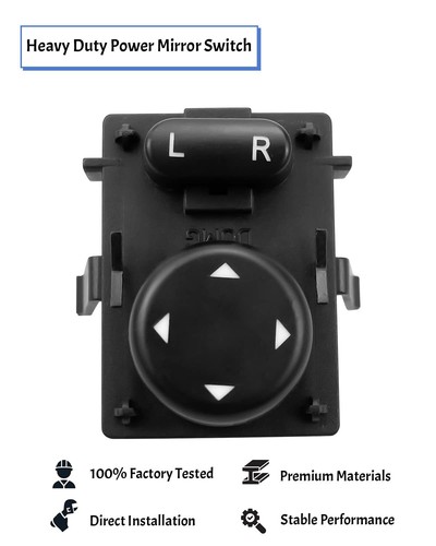 Heavy Duty Power Mirror Switch Front Driver Side 10Pin Fit for Freightliner C... - Picture 4 of 6