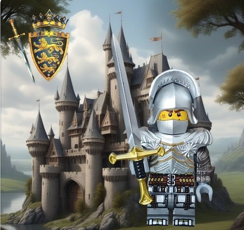 Excuisit Lego Moc* 1 × King Lionheart - Rare NEW - Bild 2 von 6