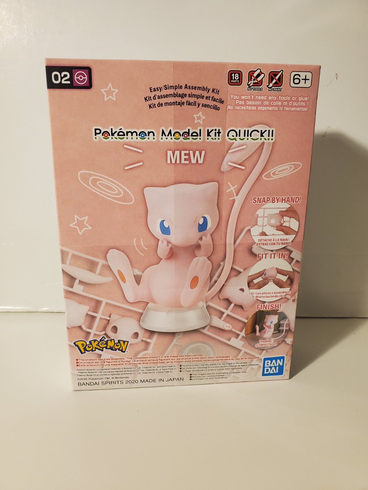 Bandai Hobby - Pokemon Model Kit Quick!! 02 Mew (2541923)