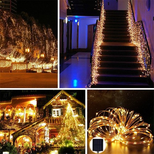 200 LED Solar Power Fairy Light String Lamp Party Wedding Garden Outdoor Decor R - Picture 12 of 16