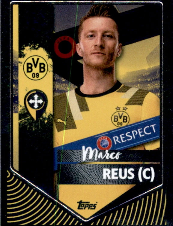 TOPPS Champions League 22/23 Sticker 107 Marco Reus (Captain) - Borussia Dortmund