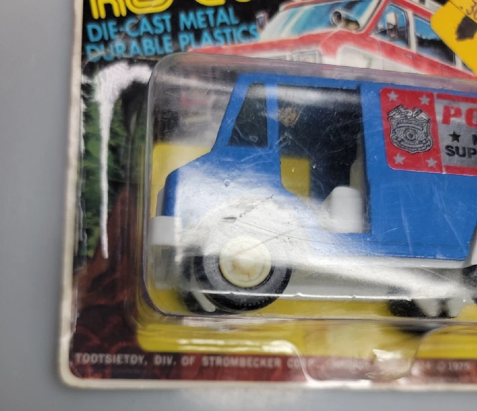 NOS Vintage Diecast Tootsie Toys Rescue Vehicle POLICE 1297 - Image 2 of 4