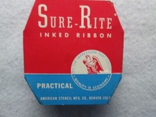 Sure-Rite Inked Ribbon, Practical, Spool No. 1, Underwood, Royal Port., Black thumbnail