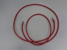 2 AWG GAUGE SAE J-1127 / J-378 RED ELECTRICAL WIRE CABLE WITH LUGS 9' 4" BOAT