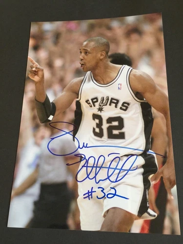SEAN ELLIOTT San Antonio Spurs signed In-Person photo 8 x 12 autograph