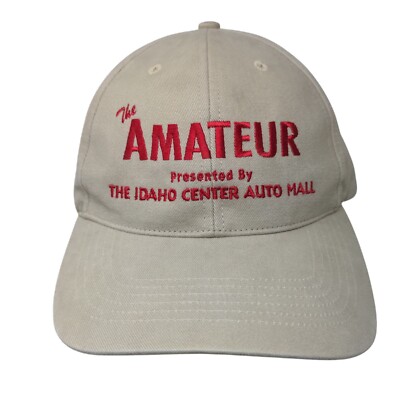 The Amateur Strapback Hat Tan One Size Solid Embroidered Richardson