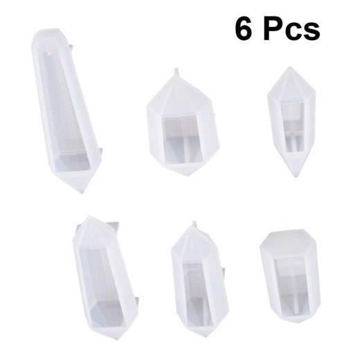 6PCS DIY Silicone Pendant Molds Jewelry Epoxy Making Variety Molds