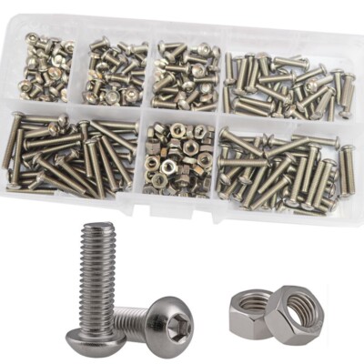 M3 Round Head Hexagon Socket Screw Set With Nut