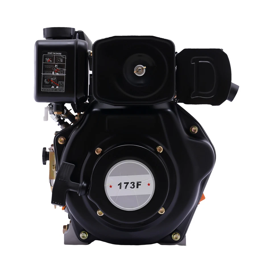 Motor diésel refrigerado por aire 4 tiempos monocilíndrico para maquinaria agrícola Foto 4 de 4