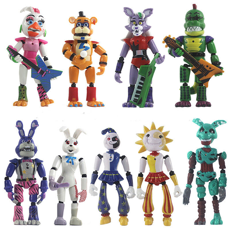 9pcs SET FNAF Five Nights at Freddy's Action Figure Christmas Gift USA  Stock New