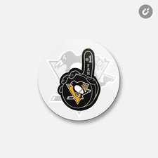 Pittsburgh Penguins NHL  4'' X 4'' Round Decorative Magnet