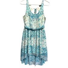 Vintage Lily Rose Anthropologie Women Hi Low Sheer L Dress Fairy Resort Brunch