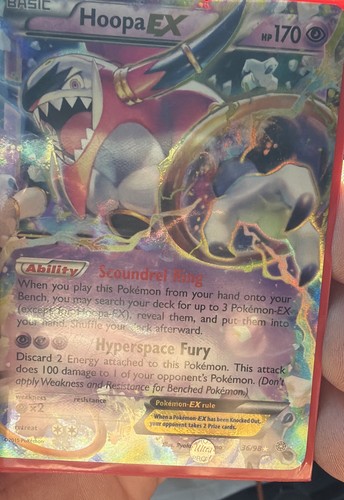 2015 Pokemon Hoopa EX 36/98 Ancient Origins Ultra Rare Holo