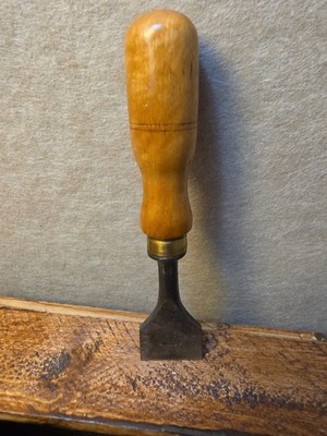 *Vintage Erik Anton Berg Eskilstuna Sweden beveled chisel shark Logo, NES20