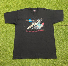 Vintage Babylon 5 Shirt Made USA Size XL Classic Science Fiction TV Sci Fi 90s