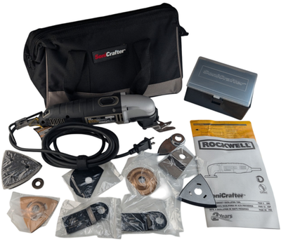 #ad Rockwell SoniCrafter Corded Oscillating Tool Kit Bag Case Accessories $58.97