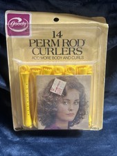 Goody Perm Rods Firm Curlers 12 Small New In Package Yellow Vintage 1989 USA