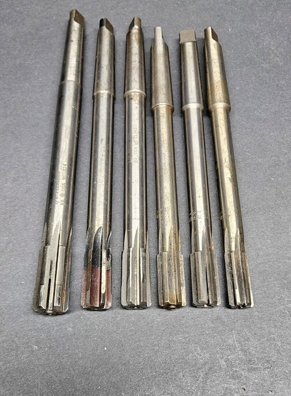 Cleveland 5/8" 11/16" 3/4" & 7/8" Expandable HSS Reamer Lot 2MT MT2  Machinist