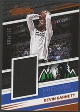 2017 Panini Absolute Pregame Materials Kevin Garnett Memorabilia Patch # /199