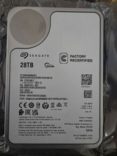 Seagate Exos X 28TB Enterprise HDD, Factory Recertified, 7200RPM, CMR