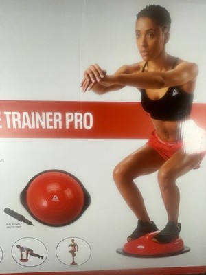 REEBOK Balance Trainer Pro Sport Dome Reversible Exercise Ball W/Air Pump 50 cm