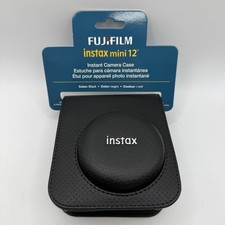 Fujifilm Instax Mini 12 Camera Case Black w/ Strap Genuine Instax New