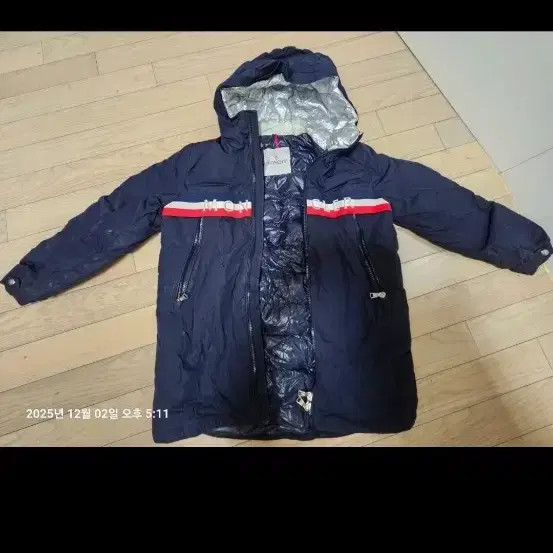 Moncler Kids Navy Padded Jacket - Size 10A (140) thumbnail 2