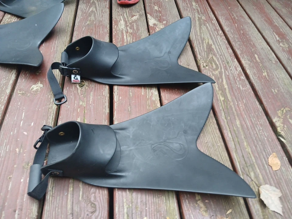 Force Fin Pro Open Heel verstellbarer Riemen Tauchflossen SCHWARZ - Größe X Large - Bild 2 von 3