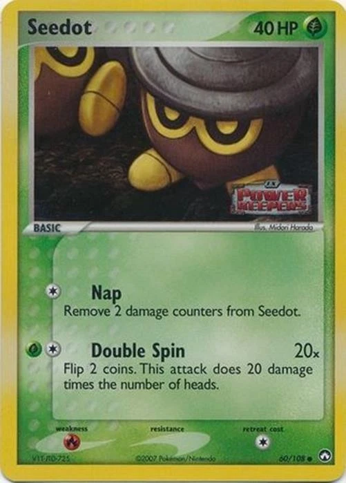 Seedot - 60/108 - Pokemon Power Keepers Reverse Holo LP