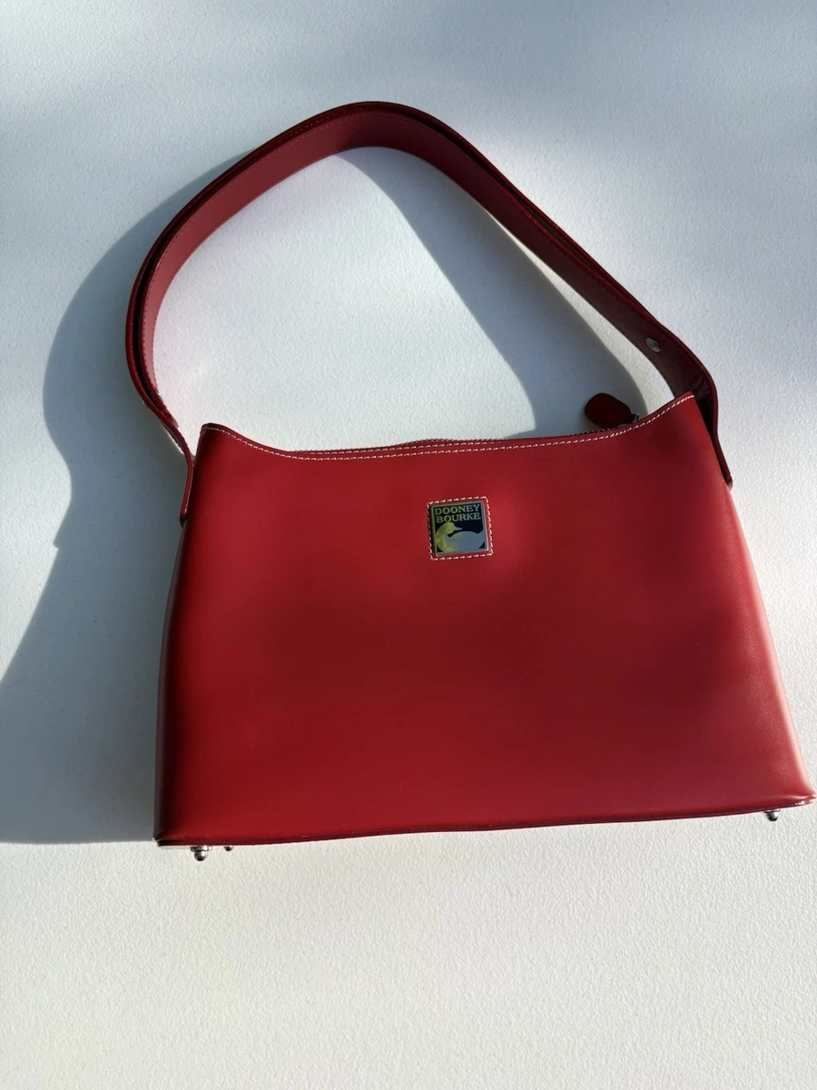 80'sUS！DOONEY 赤ショルダー Genuine Vintage DOONEY & BOURKE Red All Weather Leather Shoulder