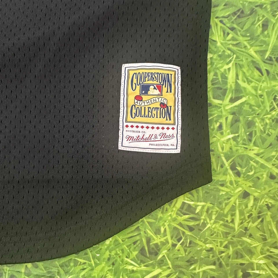 Camiseta deportiva para hombre Tampa Bay Rays pequeña negra Wade Boggs Mitchell & Ness retro cosida Foto 3 de 4