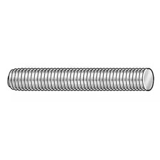 Zoro Select 45946 Threaded Stud, Plain, 10 Pk, 45946